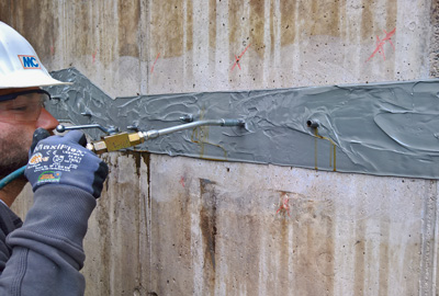 Герметизація тріщин та захист бетонних каналізаційних споруд